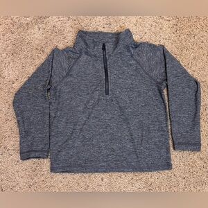 Primary Heather Gray Quarter Zip Pullover, size 2/3T